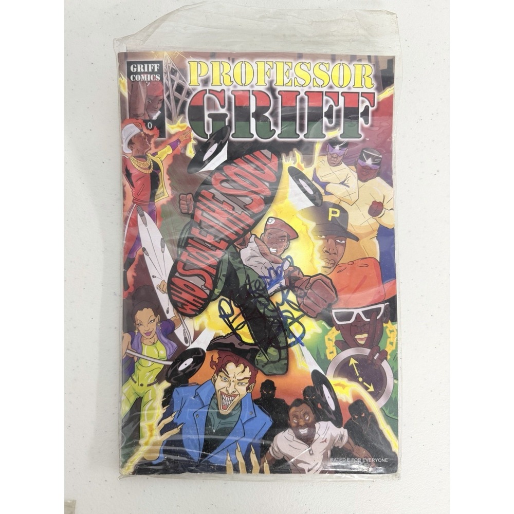 Professor Griff 0 Comic Autographed Signed Who Stole‎ The Soul Public Enemy Rare